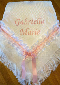 Personalised Baby Blankets/Shawls