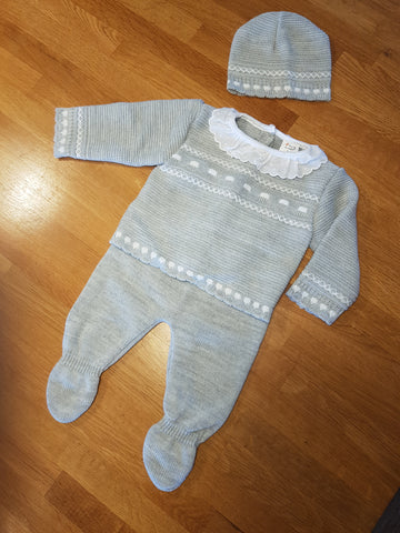 3 piece knitted Spanish baby set