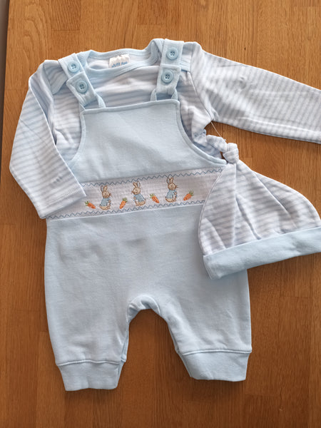 3 Piece Bunny Dungarees set