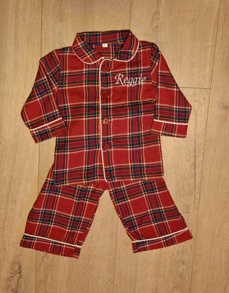 Personalised Tartan Pyjamas