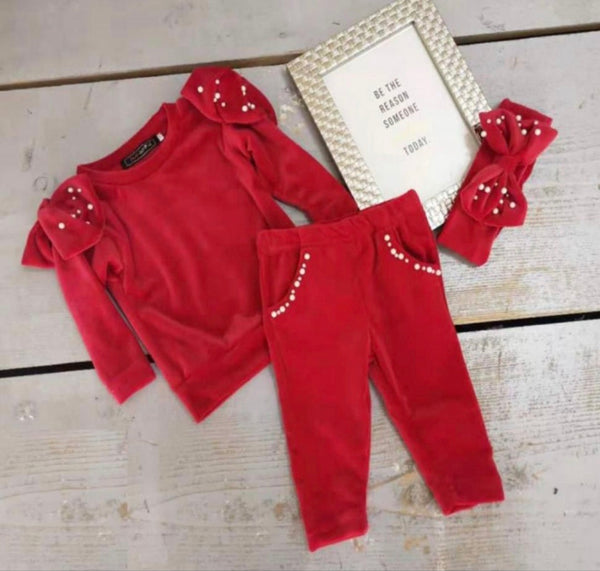 Velour 3 piece tracksuit