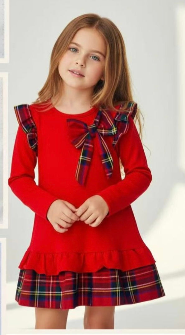 Dress with Tartan Dress detail