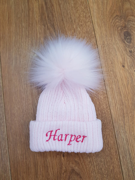 Personalised Single Pom Hat