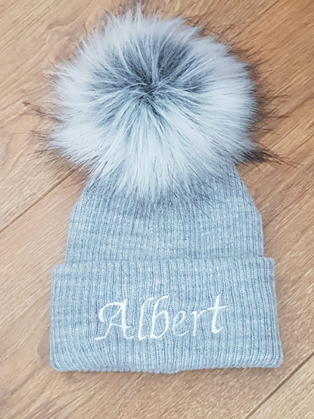 Personalised Single Pom Hat