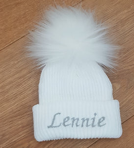 Personalised Single Pom Hat