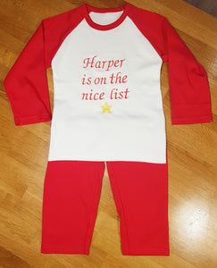 Personalised Christmas Pyjamas