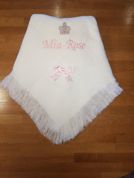 Personalised Crown Shawl