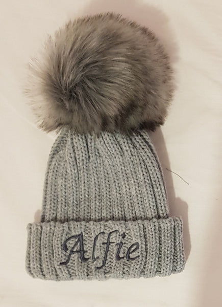 Personalised Single Pom Hat