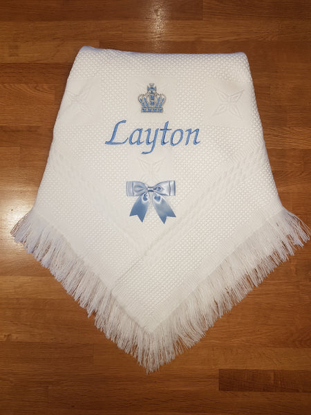 Personalised Crown Shawl