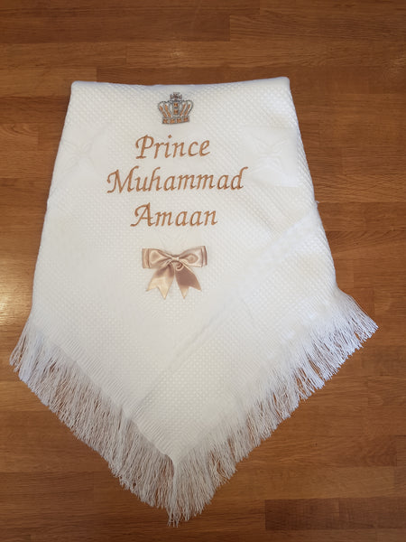 Personalised Crown Shawl