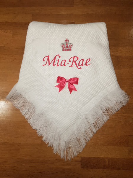 Personalised Crown Shawl