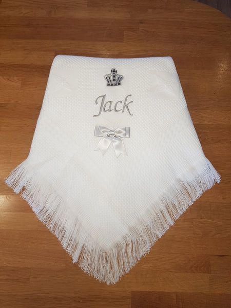 Personalised Crown Shawl