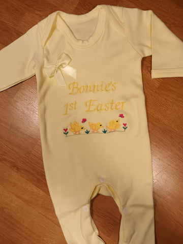 Personalised 1st Easter Romper