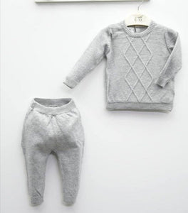 Boys 2 piece soft knit set