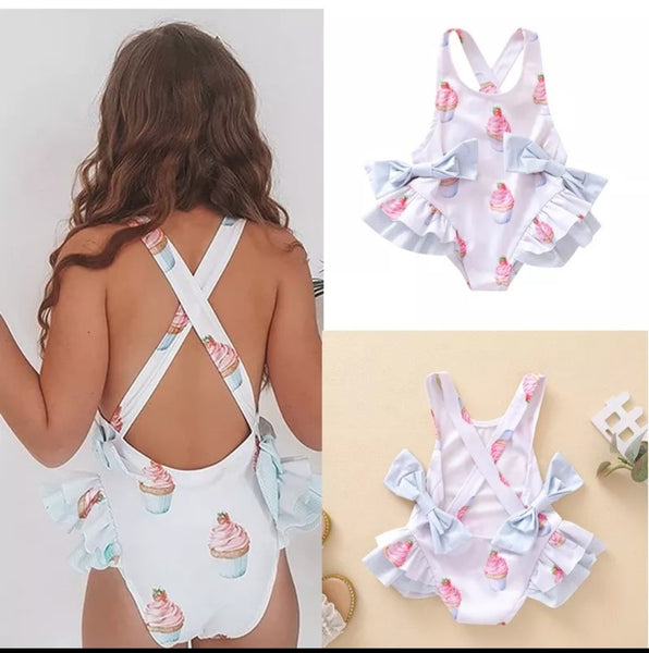 Cupcake Swimming Costume