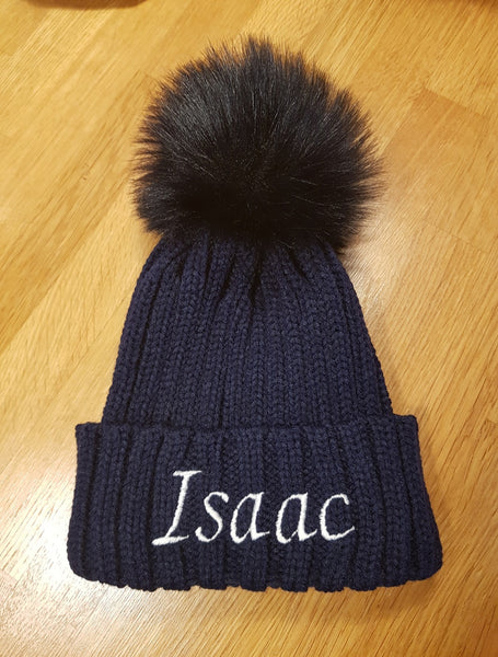 Personalised Single Pom Hat